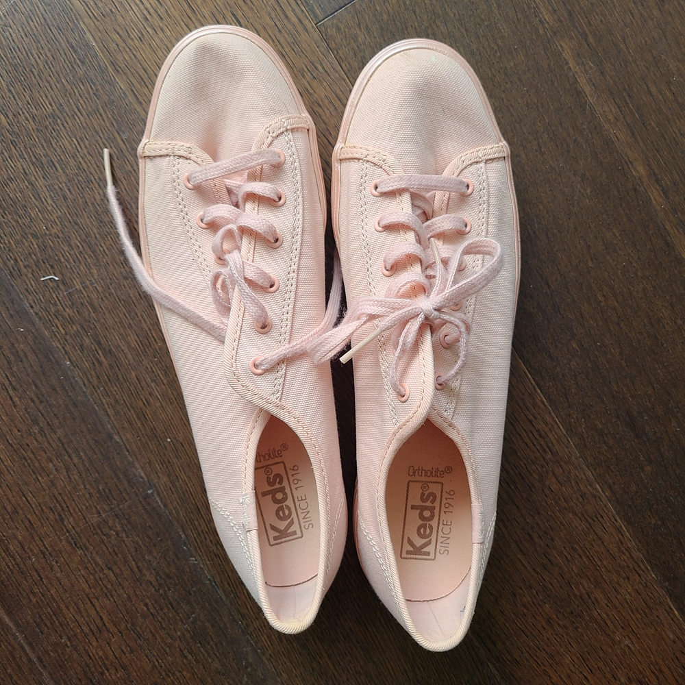 Keds Ortholite Pearl Dusty Pink Platform Sneakers - Picture 5 of 6